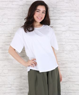 【SALE（伊勢丹）】＜サブストリート マイスタンダード/SAB STREET MY STANDARD＞ 大きいサイズ シルケットサイドタックプルオーバー(33-64-0501)(クローバー) オフホワイト(01) 【三越・伊勢丹/公式】