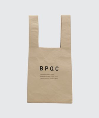 ＜BPQC/ビーピーキューシー＞ 【ミモレ掲載品】スクエア型エコバックM(BPQC71AZW001) ベージュ 【三越・伊勢丹/公式】