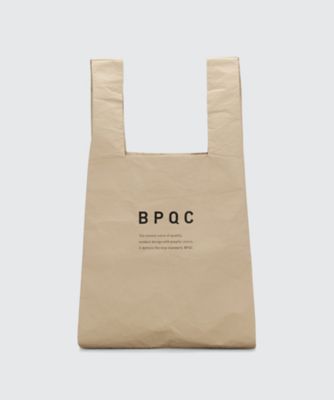 ＜BPQC/ビーピーキューシー＞ スクエア型エコバックL(BPQC71AZW002) ベージュ 【三越・伊勢丹/公式】