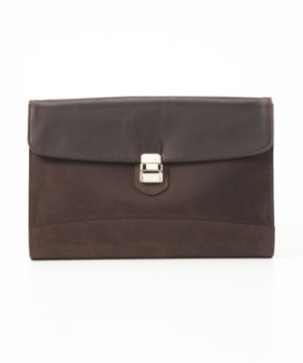 ＜アニアリ/aniary＞ ▼クラッチ(11-08001) ダークブラウン 【三越・伊勢丹/公式】