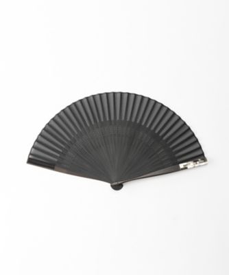 ＜保赤軒＞ 扇子/SHELL(014605) 黒 【三越・伊勢丹/公式】