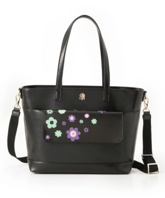 <ALENKA my favorite RUNE>マイクロファイバートート大 AL05502101 クロxパープル 【三越・伊勢丹/公式】