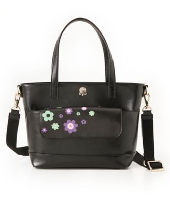 <ALENKA my favorite RUNE>マイクロファイバートート小 AL05502102 クロxパープル 【三越・伊勢丹/公式】