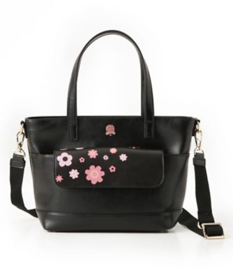 <ALENKA my favorite RUNE>マイクロファイバートート小 AL05502102 クロxピンク 【三越・伊勢丹/公式】