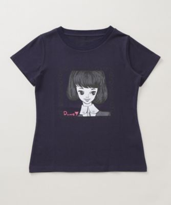 <ALENKA my favorite RUNE>Tシャツ RUNE GIRL al05511901 ネイビー 【三越・伊勢丹/公式】
