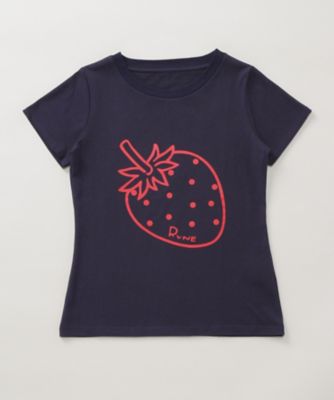 <ALENKA my favorite RUNE>Tシャツ いちご al05511902 ネイビー 【三越・伊勢丹/公式】