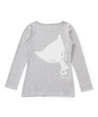 <ALENKA my favorite RUNE>長袖Tシャツ RUNE CAT al05511911 グレー 【三越・伊勢丹/公式】
