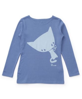 <ALENKA my favorite RUNE>長袖Tシャツ RUNE CAT al05511911 サックス 【三越・伊勢丹/公式】