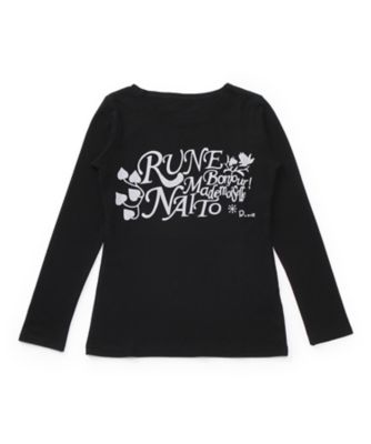 <ALENKA my favorite RUNE>長袖Tシャツ RUNE サイン al05511912 ブラック 【三越・伊勢丹/公式】