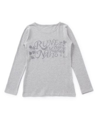 <ALENKA my favorite RUNE>長袖Tシャツ RUNE サイン al05511912 グレー 【三越・伊勢丹/公式】