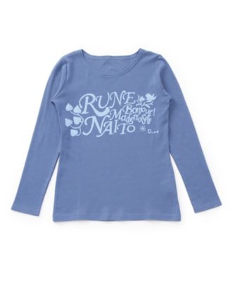 <ALENKA my favorite RUNE>長袖Tシャツ RUNE サイン al05511912 サックス 【三越・伊勢丹/公式】