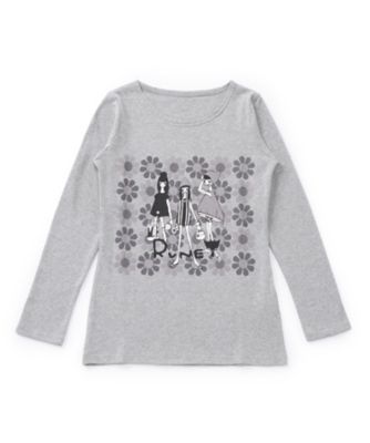 <ALENKA my favorite RUNE>長袖Tシャツ RUNE GIRL 花プリント al05511913 グレー 【三越・伊勢丹/公式】