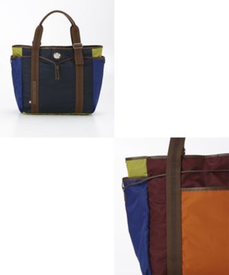【SALE（伊勢丹）】＜オロビアンコ/Orobianco＞ 【S】トートバッグ(92118/92119) 2-1 ネイビー／オレンジ 【三越・伊勢丹/公式】