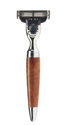 ＜ミューレ＞ STYLO レイザー/ツジャウッド(ジレットMach3対応) 【三越・伊勢丹/公式】