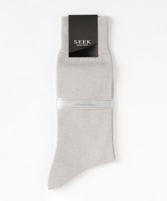 ＜シーク/SEEK＞ 年間素材/レギュラーソックス(SXD001) 774・モクライトグレー 【三越・伊勢丹/公式】