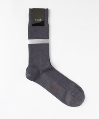 ＜シーク/SEEK＞ 年間素材/レギュラーソックス(SXD002) 104・モクブルー 【三越・伊勢丹/公式】