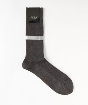 ＜シーク/SEEK＞ 年間素材/レギュラーソックス(SXD002) 562・モクブラック 【三越・伊勢丹/公式】