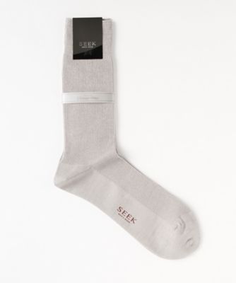 ＜シーク/SEEK＞ 年間素材/レギュラーソックス(SXD002) 774・モクライトグレー 【三越・伊勢丹/公式】