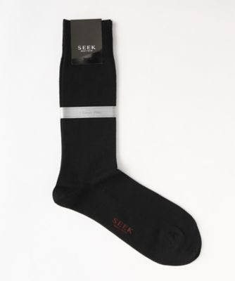 ＜シーク/SEEK＞ 夏素材/レギュラーソックス(SXD009) 026・ブラック 【三越・伊勢丹/公式】