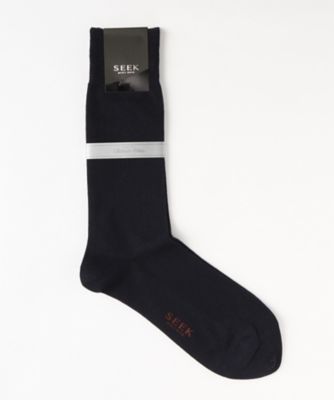 ＜シーク/SEEK＞ 夏素材/レギュラーソックス(SXD009) 199・ダークネイビー 【三越・伊勢丹/公式】
