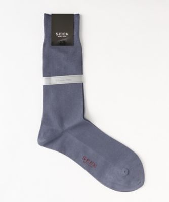 ＜シーク/SEEK＞ 夏素材/レギュラーソックス(SXD009) 122・ブルーグレー 【三越・伊勢丹/公式】