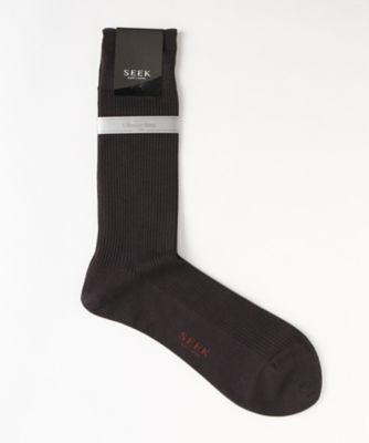 ＜シーク/SEEK＞ 年間素材/レギュラーソックス(SXD017) 775・チャコールグレー 【三越・伊勢丹/公式】