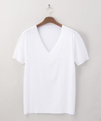 ＜シーク/SEEK＞ 【紳士大きいサイズ】年間素材/VネックTシャツ(EE3314) 33・ホワイト 【三越・伊勢丹/公式】