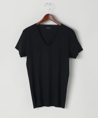 ＜シーク/SEEK＞ ▼UネックTシャツ(EE3715) 97・ブラック 【三越・伊勢丹/公式】