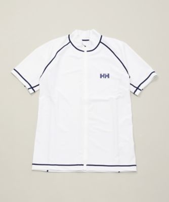 【SALE（伊勢丹）】＜ヘリーハンセン/HELLY HANSEN＞ S/Sフルジップラッシュガード/ユニセックス(HE81717) ホワイト 【三越・伊勢丹/公式】