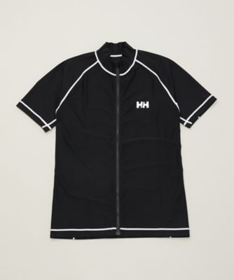 【SALE（伊勢丹）】＜ヘリーハンセン/HELLY HANSEN＞ S/Sフルジップラッシュガード/ユニセックス(HE81717) ブラック 【三越・伊勢丹/公式】