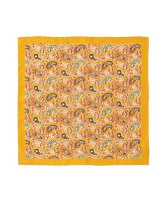 ＜フェアファクス/FAIRFAX＞ 英国製/ポケットチーフ(H50HP5F03W) イエロー 【三越・伊勢丹/公式】