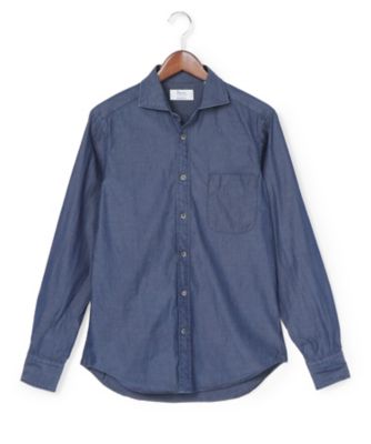 ＜フェアファクス/FAIRFAX＞ インディゴ染め/長袖カジュアルシャツ(C5515I) 【三越・伊勢丹/公式】
