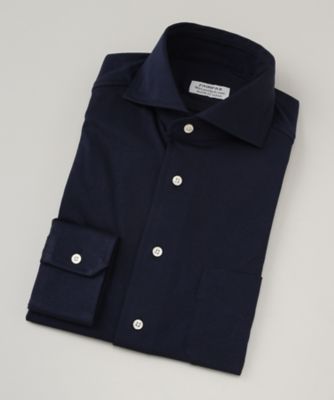 【SALE（三越）】＜フェアファクス/FAIRFAX＞ カジュアルシャツ/CWスムース(6700) 18・ネイビー 【三越・伊勢丹/公式】