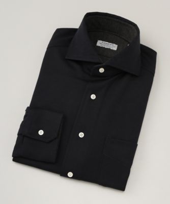 【SALE（三越）】＜フェアファクス/FAIRFAX＞ カジュアルシャツ/CWテンセル(6703) 18・ネイビー 【三越・伊勢丹/公式】
