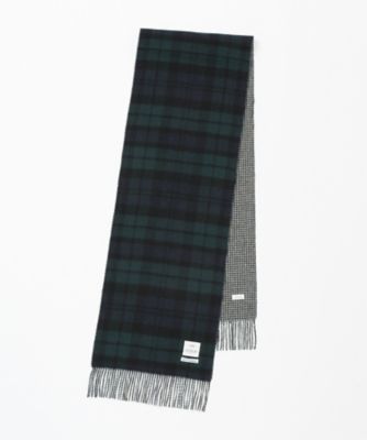 【SALE（三越）】＜フェアファクス/FAIRFAX＞ ブリティッシュチェック カシミヤリバーシブルマフラー(FK1504) 千鳥 【三越・伊勢丹/公式】
