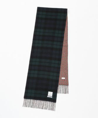 【SALE（三越）】＜フェアファクス/FAIRFAX＞ ブリティッシュチェック カシミヤリバーシブルマフラー(FK1504) レッド・１ 【三越・伊勢丹/公式】