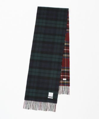 【SALE（三越）】＜フェアファクス/FAIRFAX＞ ブリティッシュチェック カシミヤリバーシブルマフラー(FK1504) レッド・２ 【三越・伊勢丹/公式】