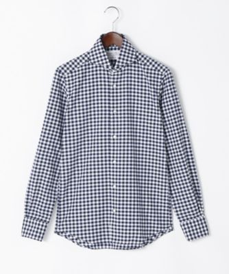 【SALE（伊勢丹）】＜フェアファクス/FAIRFAX＞ CW微起毛ギンガム(6506) ネイビー 【三越・伊勢丹/公式】
