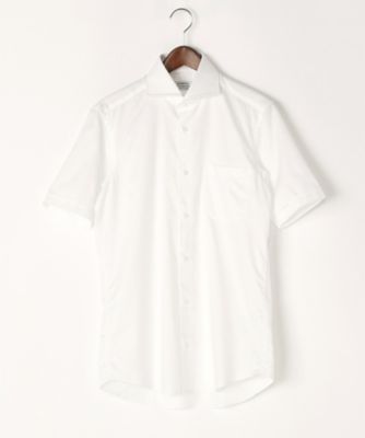 【SALE（三越）】＜フェアファクス/FAIRFAX＞ 【S】CWロイヤルオックス半袖シャツ(7350) 00・ホワイト 【三越・伊勢丹/公式】