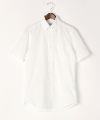 【SALE（伊勢丹）】＜フェアファクス/FAIRFAX＞ 【S】BDオックス無地半袖シャツ(7351) 00・ホワイト 【三越・伊勢丹/公式】