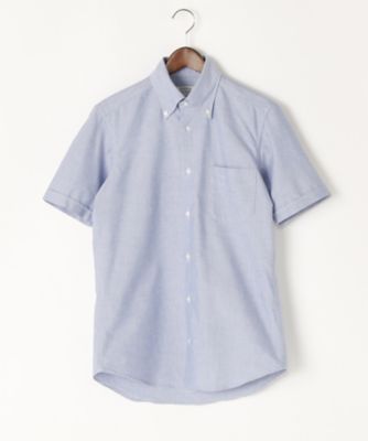 【SALE（伊勢丹）】＜フェアファクス/FAIRFAX＞ 【S】BDオックス無地半袖シャツ(7351) 14・サックス 【三越・伊勢丹/公式】