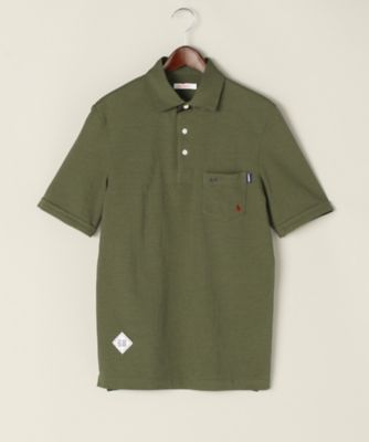 【SALE（伊勢丹）】＜サンシックスティーエイト＞ 【S】衿裏迷彩ストレッチポロ(S7S60SH) 34・オリーブ 【三越・伊勢丹/公式】
