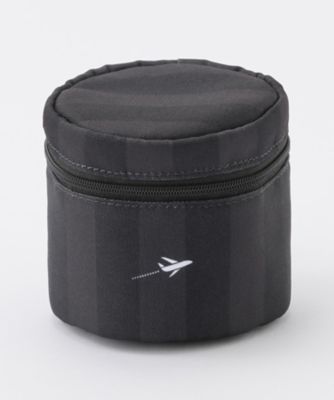 ＜フェアファクス/FAIRFAX＞ ネクタイケース/ストライプ・飛行機ロゴ有(G38GD17FMI04) ブラック 【三越・伊勢丹/公式】