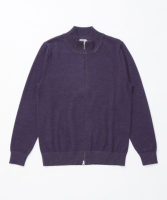 ＜デトワー/Detour＞ フルZIPセーター(65075209) 801・パープル 【三越・伊勢丹/公式】
