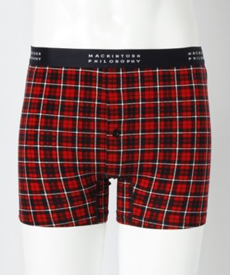 ＜マッキントッシュ フィロソフィー/MACKINTOSH PHILOSOPHY＞ ボクサーパンツ(076-9058) 100・レッド 【三越・伊勢丹/公式】