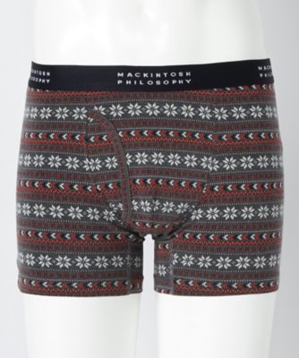 ＜マッキントッシュ フィロソフィー/MACKINTOSH PHILOSOPHY＞ ボクサーパンツ(076-9061) 700・ネイビー 【三越・伊勢丹/公式】