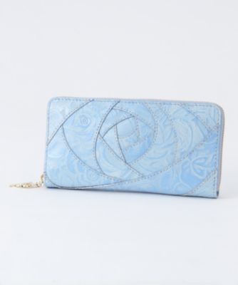 ＜アナ スイ（ANNA SUI）＞ 「エルサ」ラウンドファスナー長財布（312611） ライトブルー
