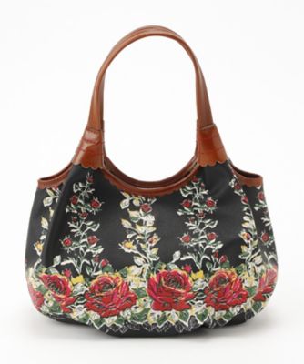 ＜アナ スイ/ANNA SUI＞ 「ローズスプラウト」ハンドバッグ(313160) クロ(10) 【三越・伊勢丹/公式】