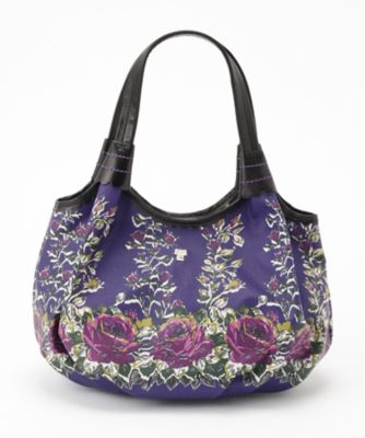 ＜アナ スイ/ANNA SUI＞ 「ローズスプラウト」ハンドバッグ(313160) パープル(90) 【三越・伊勢丹/公式】
