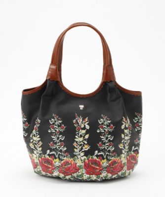 ＜アナ スイ/ANNA SUI＞ 「ローズスプラウト」ハンドバッグ(313161) クロ(10) 【三越・伊勢丹/公式】